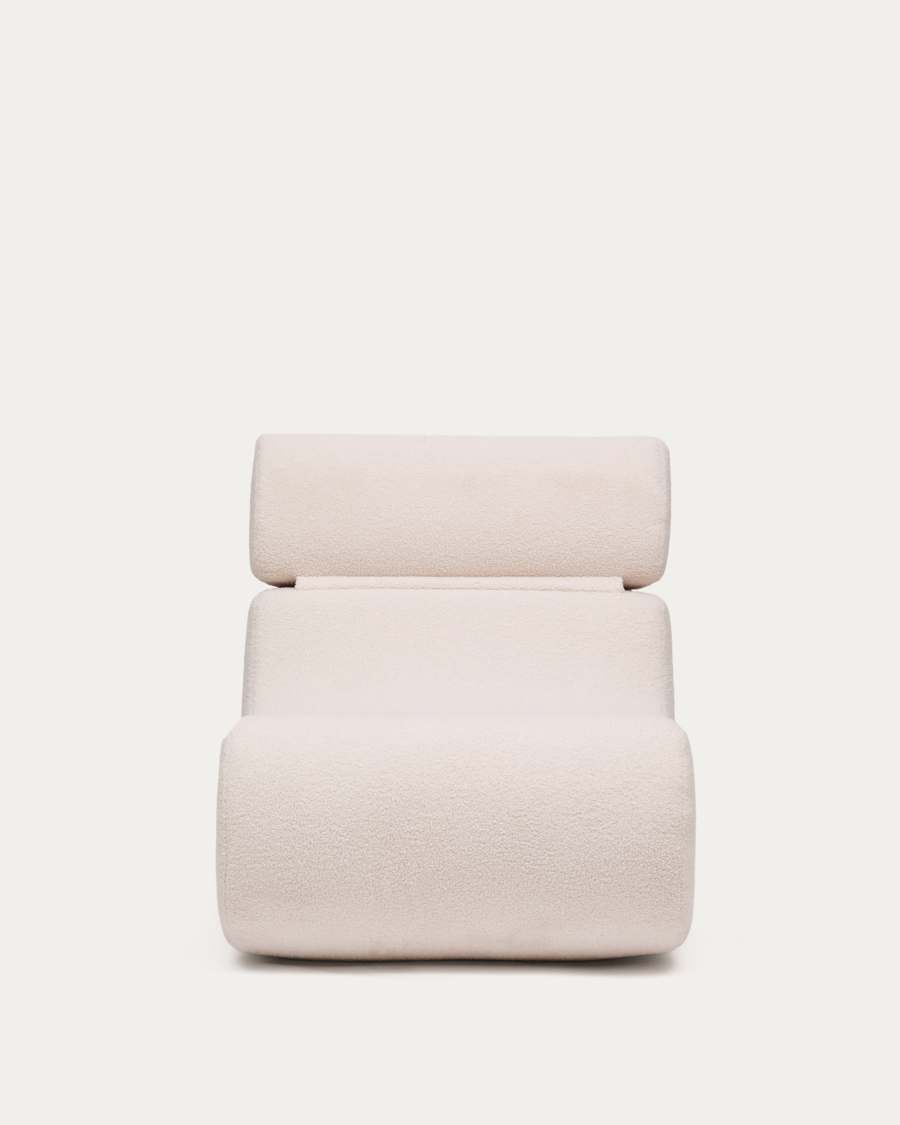 Sessel Japandi Ecru Bouclé