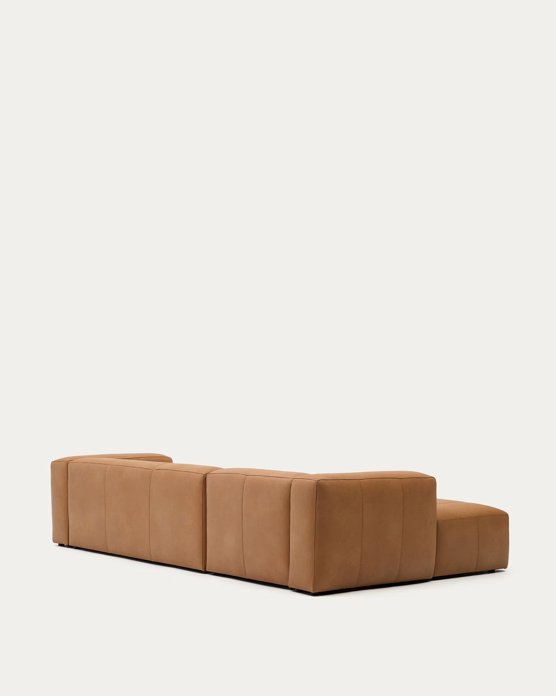 Bettsofa Japandi Beige Chenille Chaiselongue Links