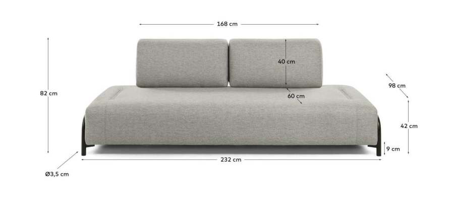Modulsofa Japandi Beige Grau