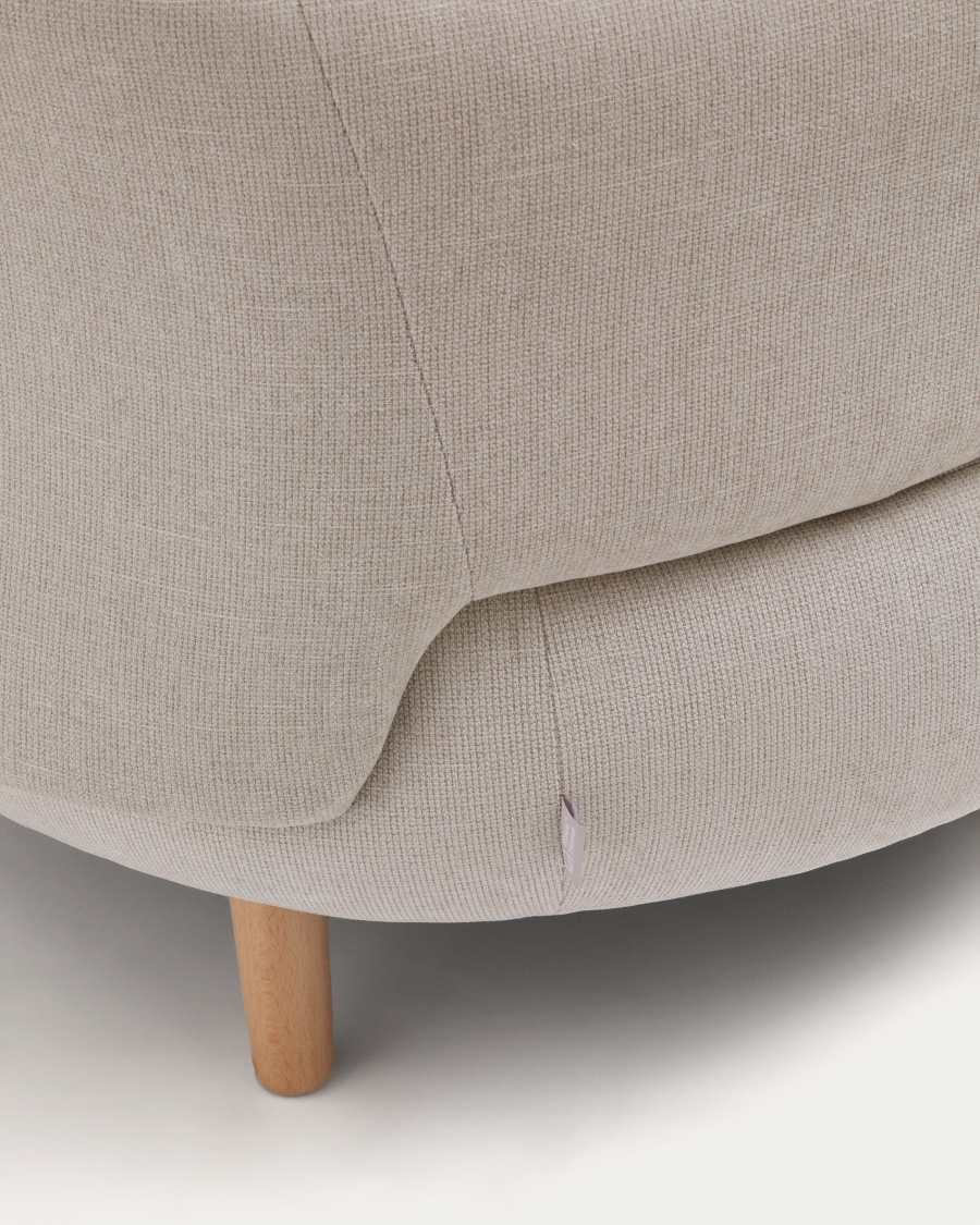 Sessel Japandi Perle Chenille Buche 90 cm