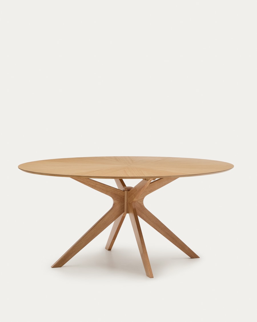 Japandi Esstisch Oval aus Eichenholz