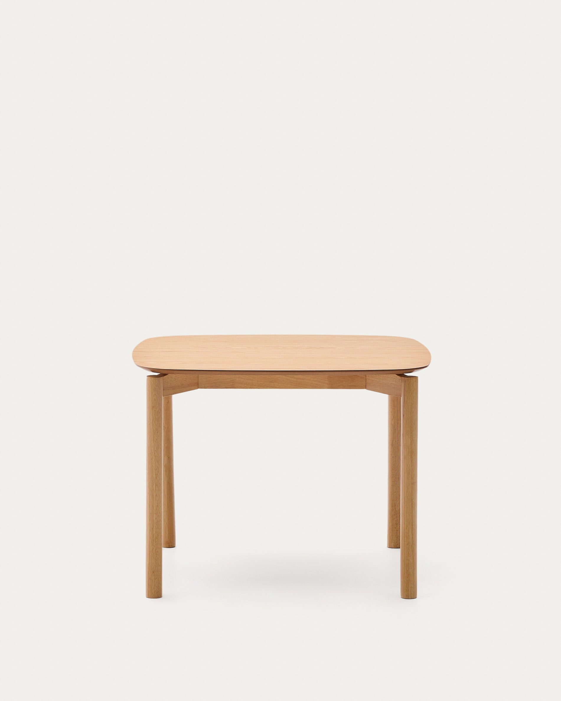 Kleiner quadratischer Japandi Beistelltisch