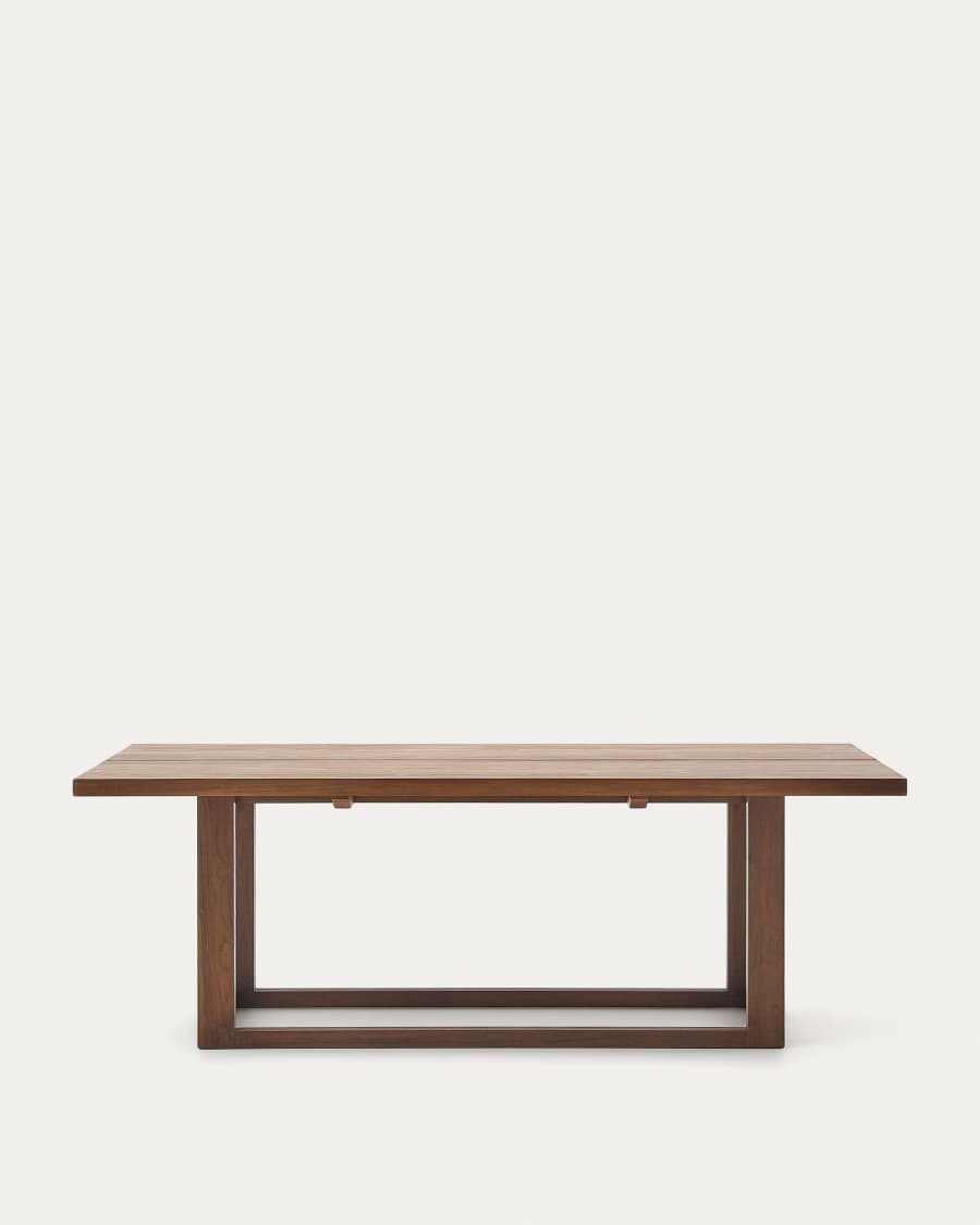 Japandi Esstisch aus Teakholz 220x100 cm