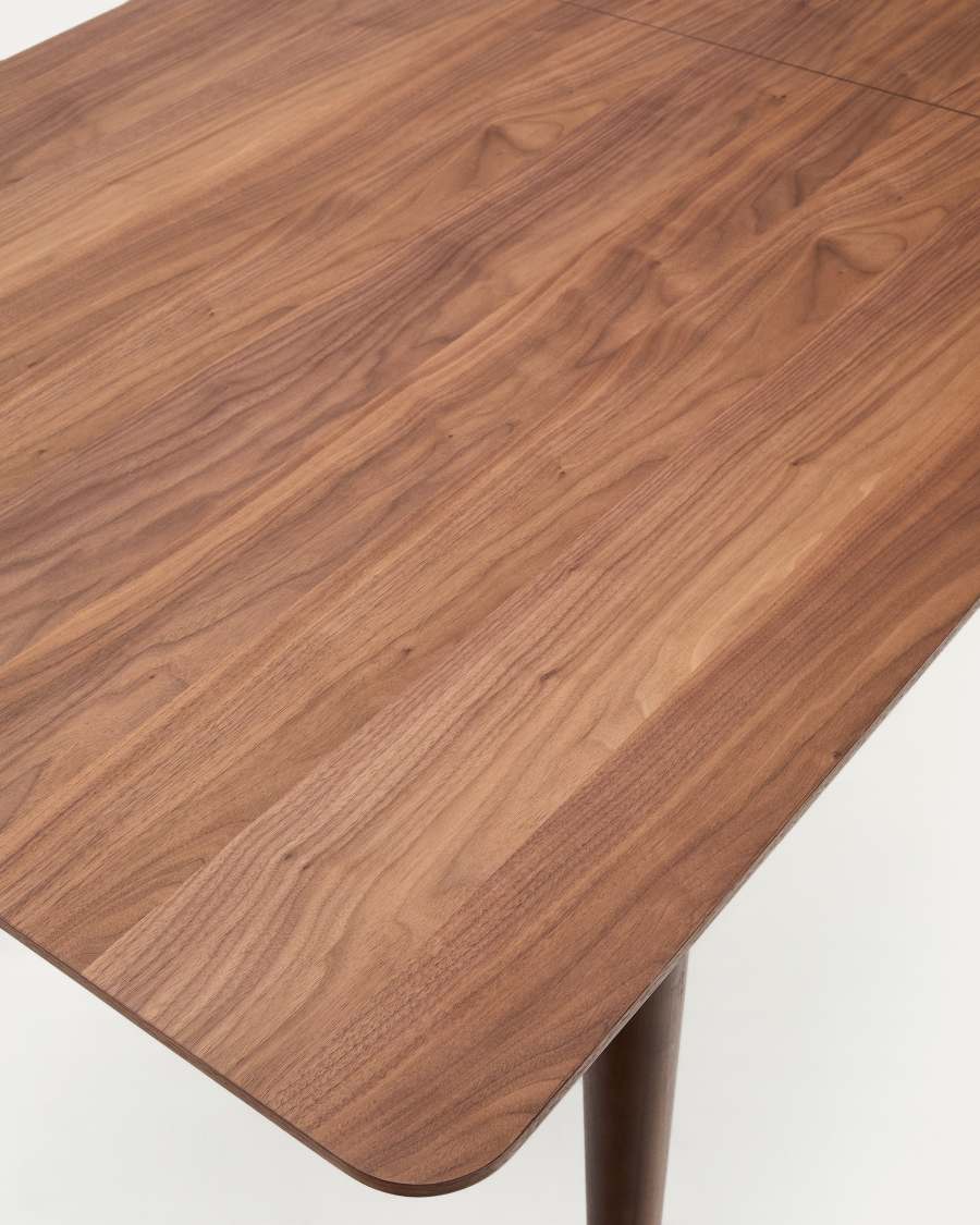 Ausziehtisch Japandi Nussbaum 200–260 cm