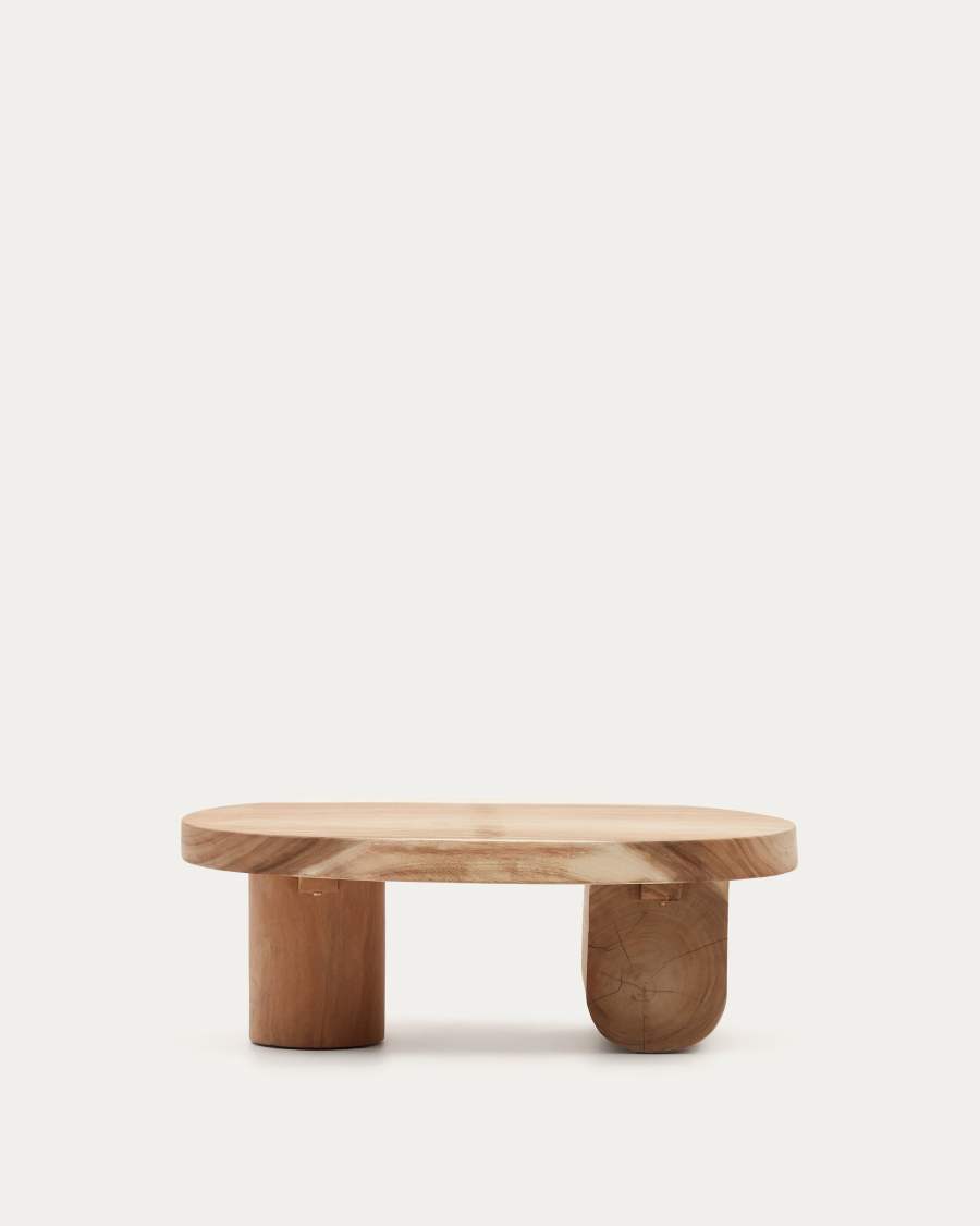 Couchtisch Japandi Mungurholz 90x60 cm