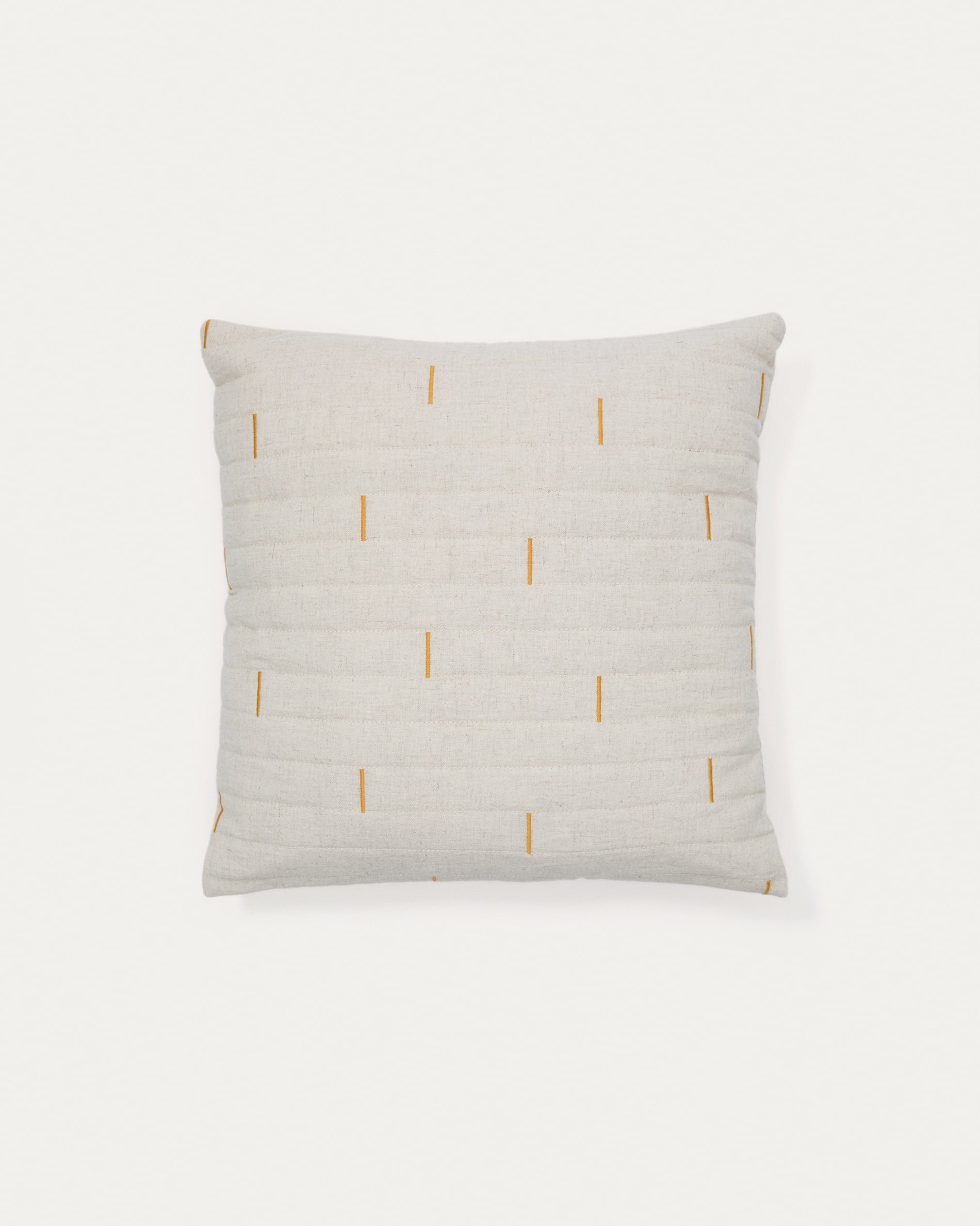 Japandi Kissenbezug aus Leinen mit Stickerei