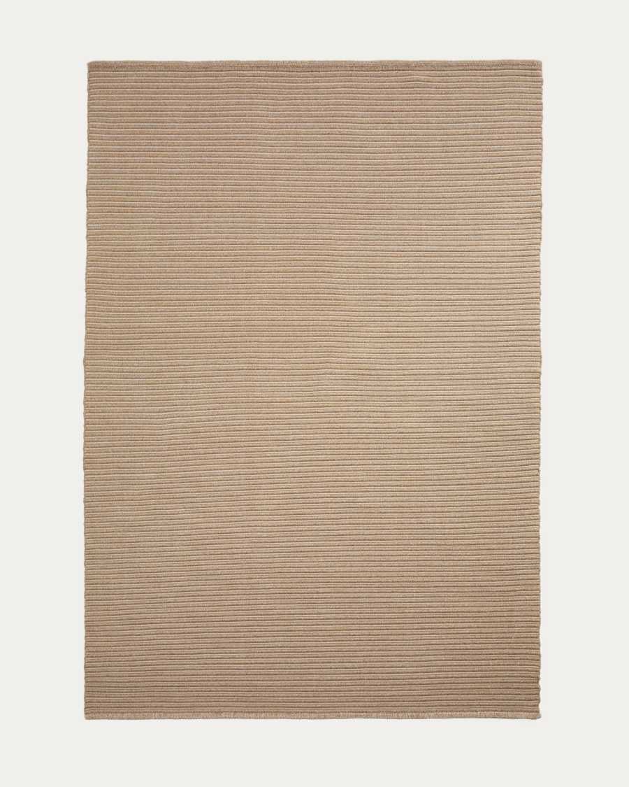 Teppich Japandi Synthetisch Beige 200x300 cm
