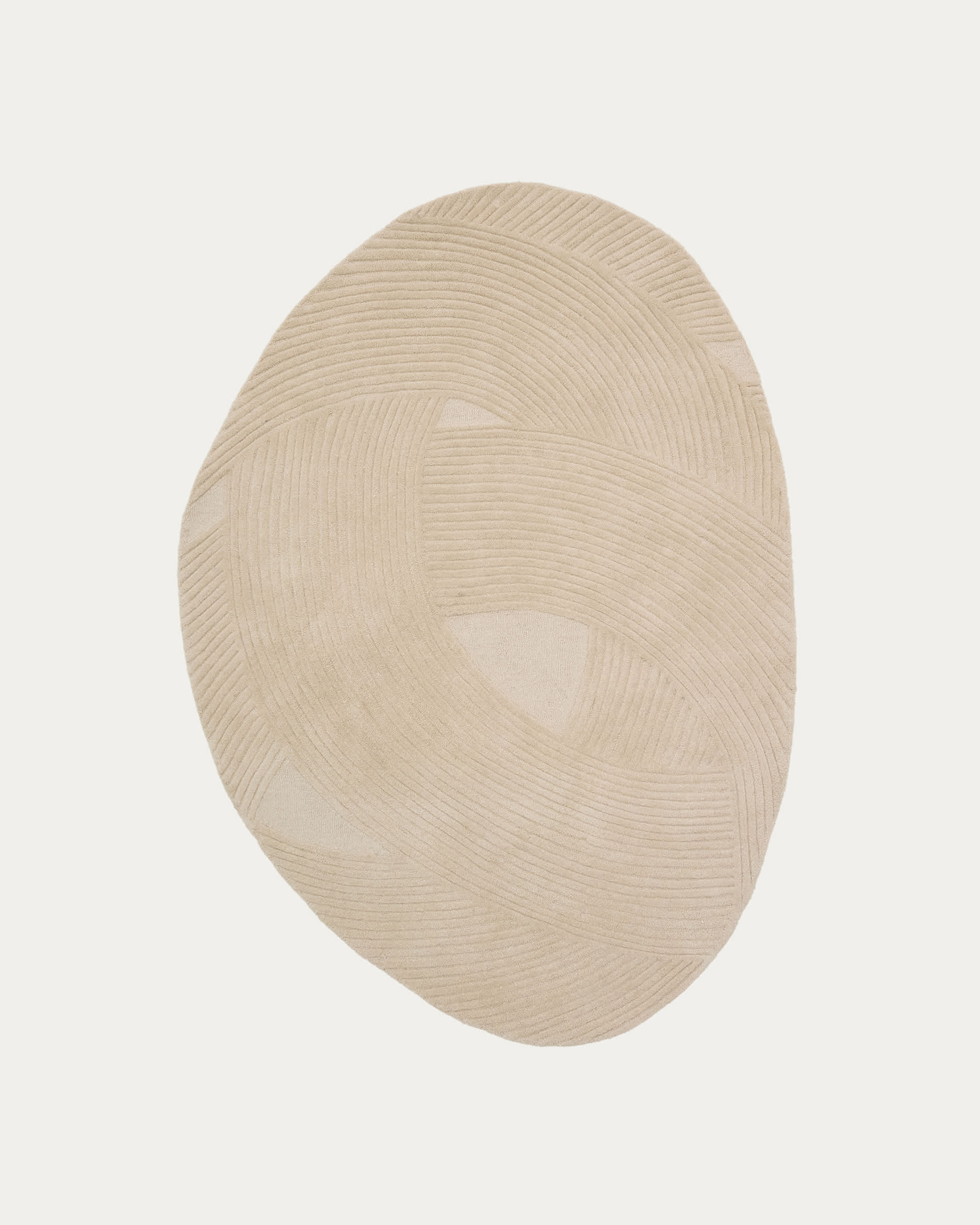 Japandi Teppich Organische Form