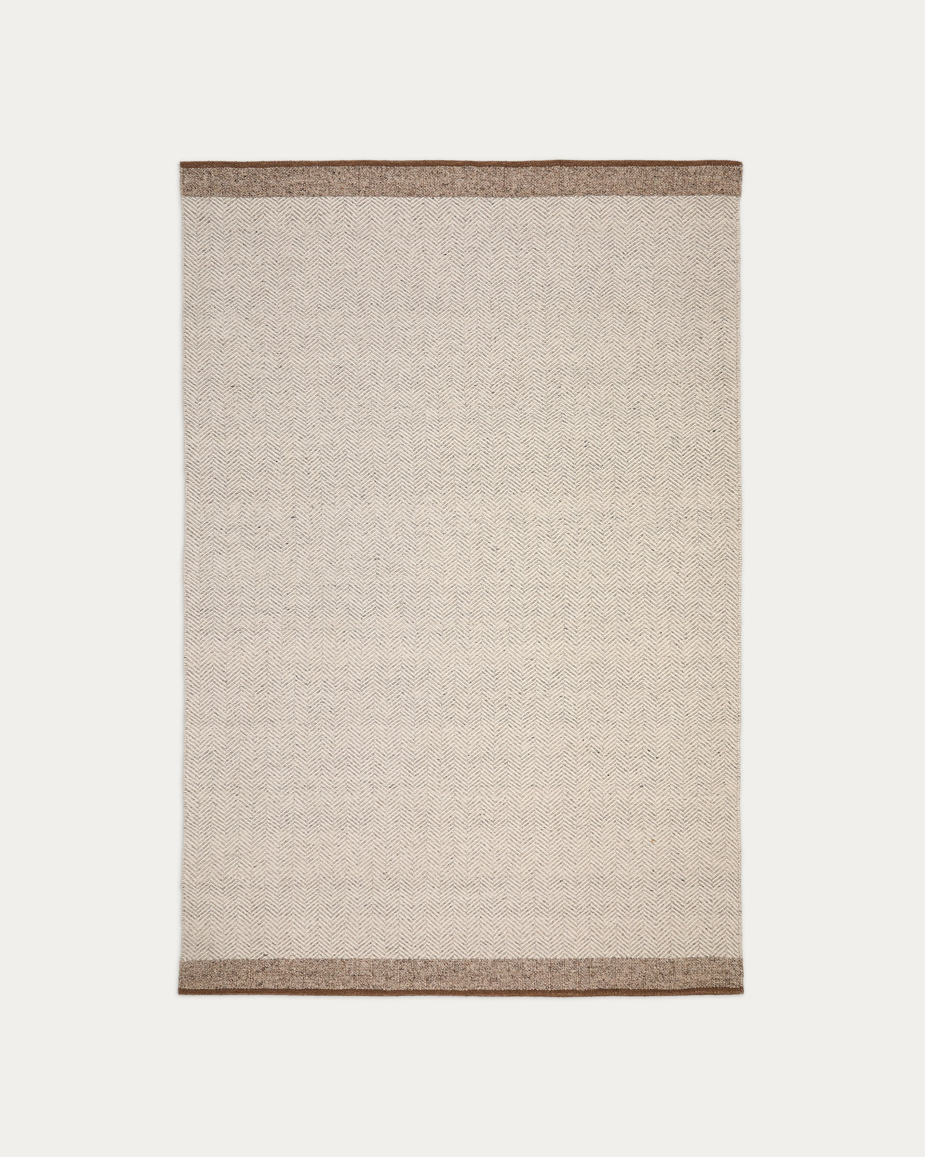 Japandi Fischgrät Teppich