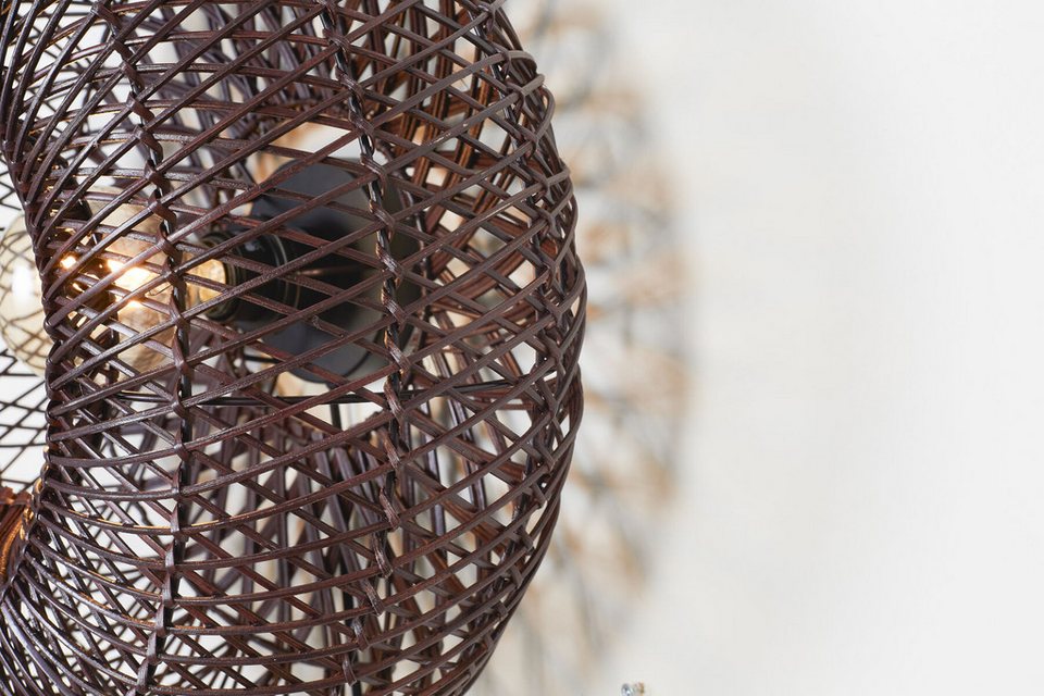 Japandi LED-Wandleuchte aus Naturmaterialien