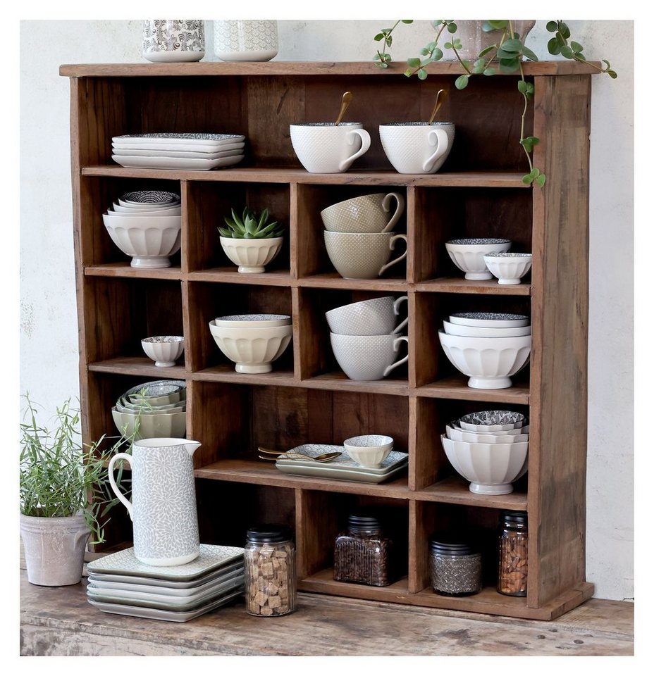 Japandi Wandregal aus Holz