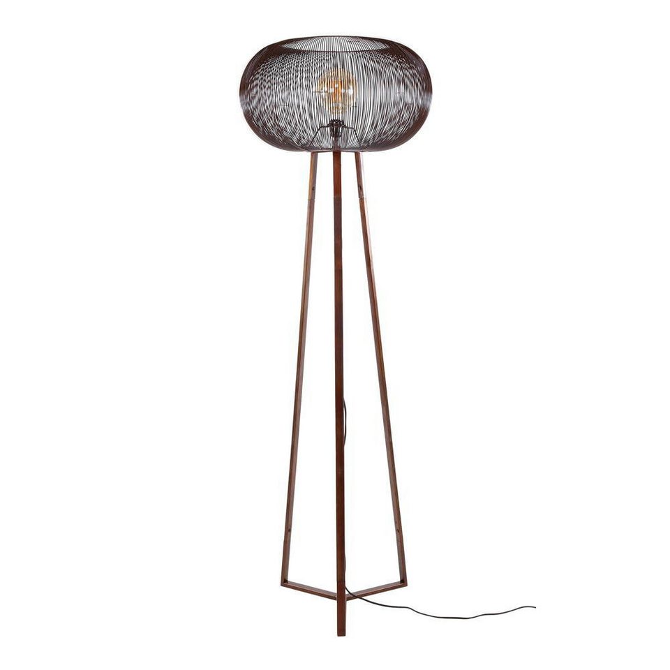 Schwarze Japandi Stehlampe