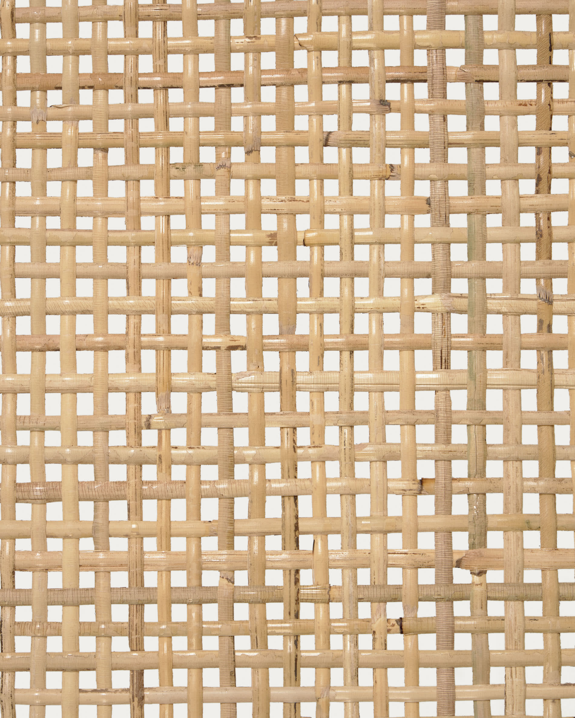 Japandi Sessel aus Holz und Rattan