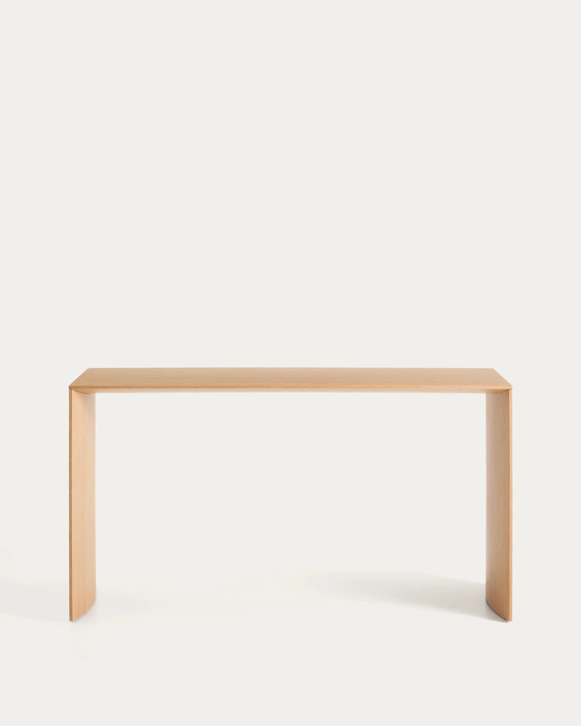 Japandi Schreibtisch aus hellem Holz