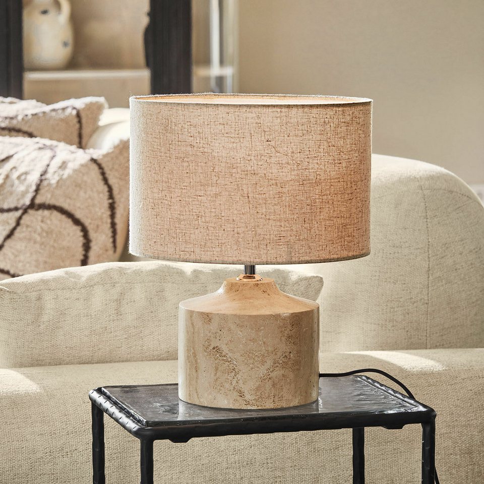 Japandi Tischleuchte in Beige