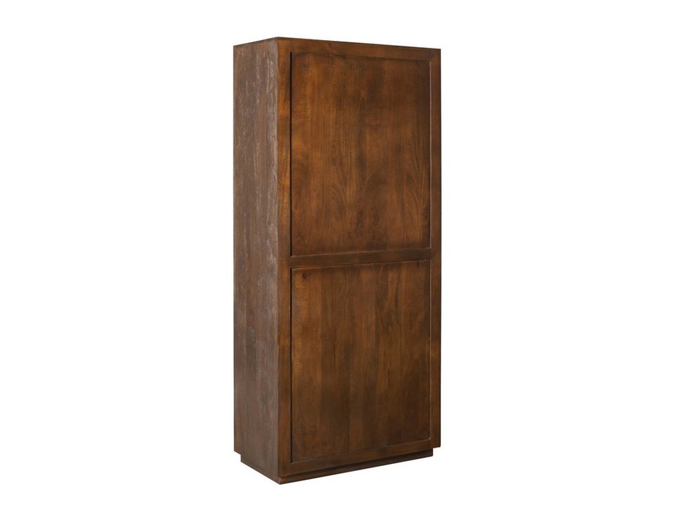 Japandi Regal aus Mangoholz mit Push-to-Open-Türen