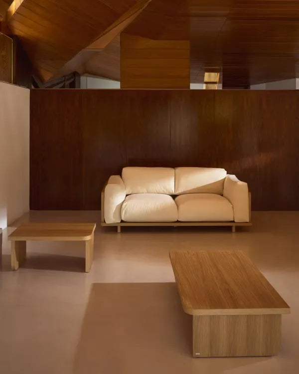 Japandi Couchtisch Niedrig Modern Wohnzimmer Holz Design