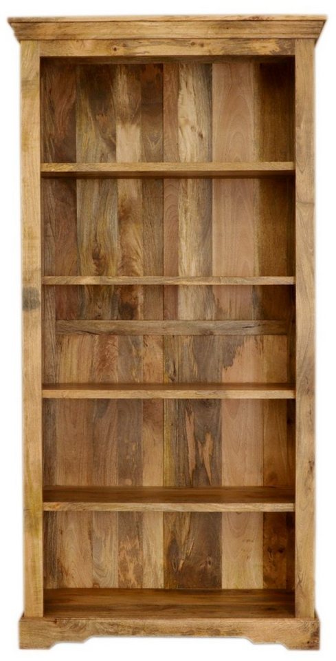 Japandi Bücherregal aus massivem Mangoholz