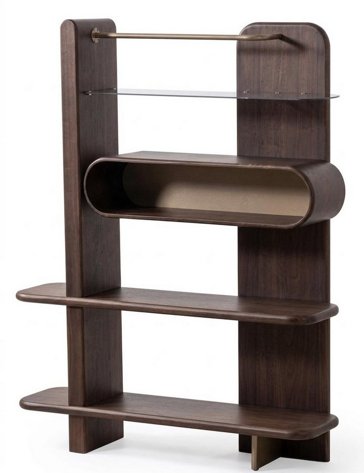 Japandi Garderobenregal aus Holz mit Kleiderstange