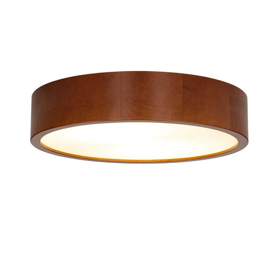 Japandi Deckenleuchte aus Holz und Glas