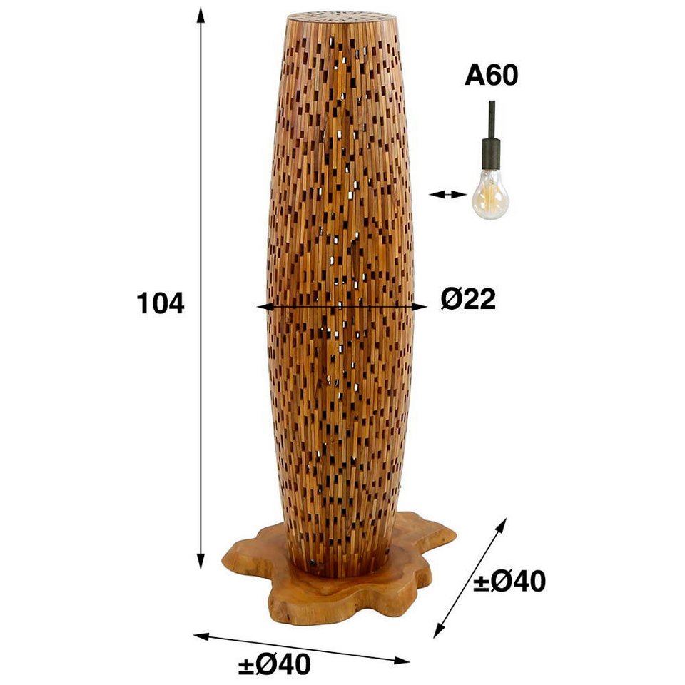 Japandi Stehlampe Natur