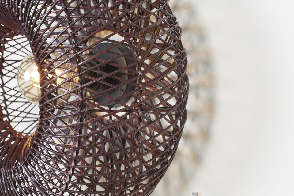 Japandi LED-Wandleuchte aus Naturmaterialien