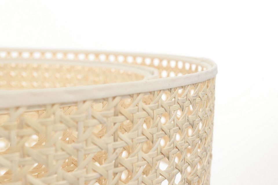 Japandi Rattan-Pendelleuchte im Flechtdesign