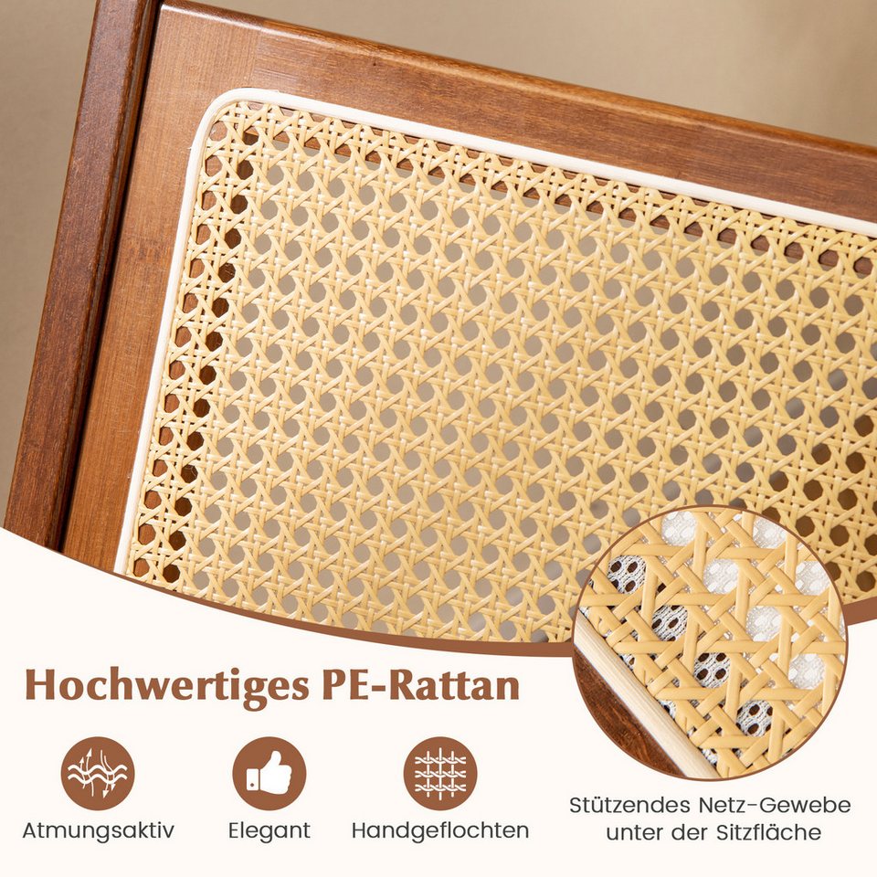 Japandi Relaxsessel aus Bambus und Rattan