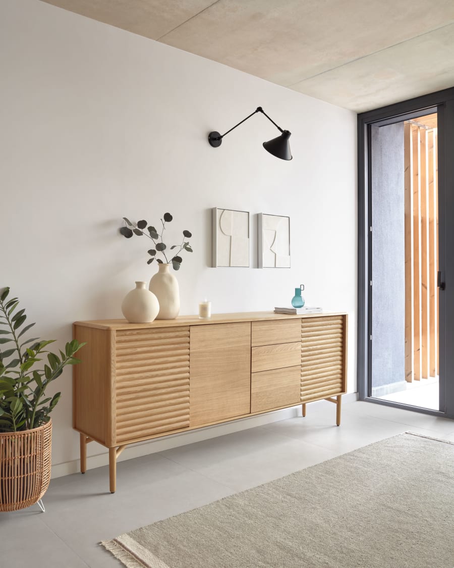 Japandi Sideboard mit Schubladen