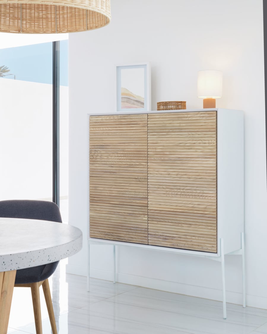 Terrakotta Keramik Japandi Tischlampe