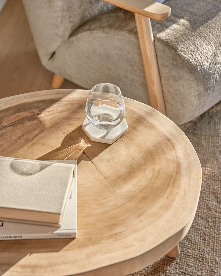 Beistelltisch Japandi Rund 65 cm