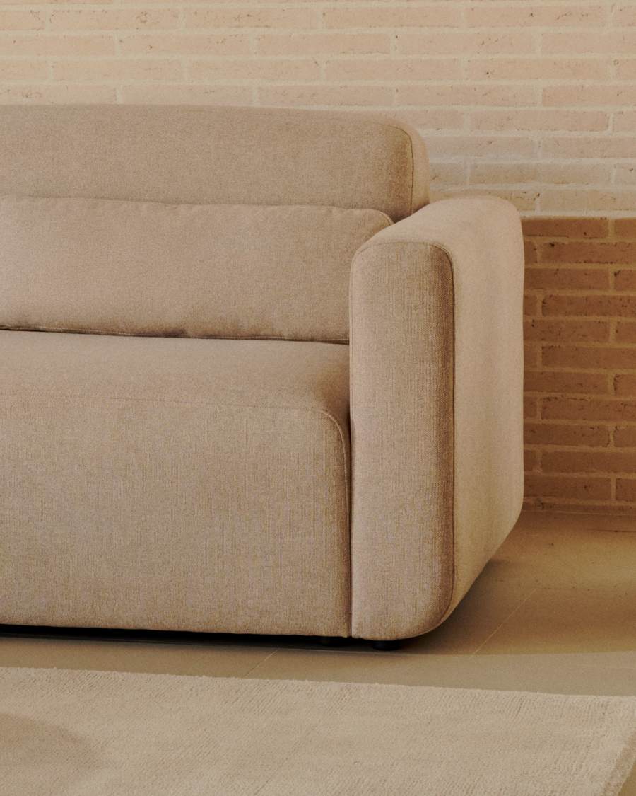 Modulares Japandi Sofa Beige 2-Sitzer