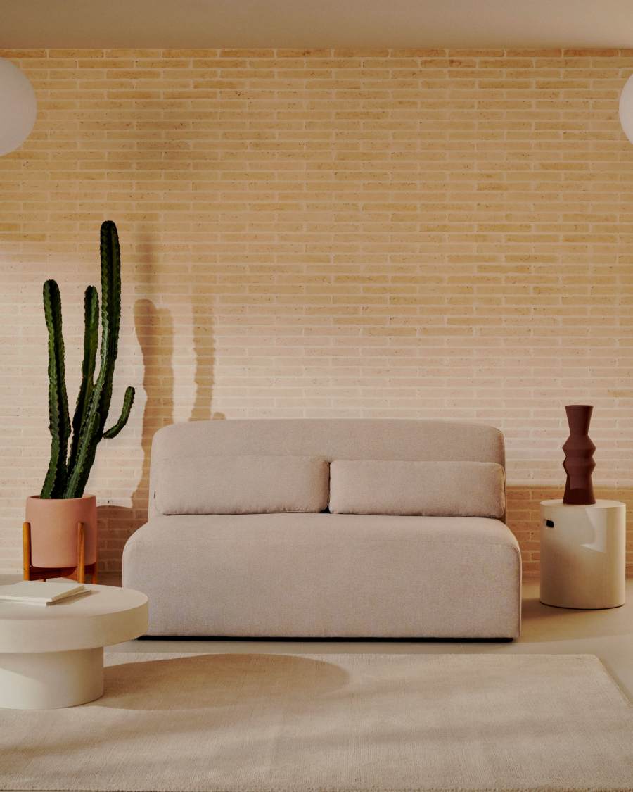 Modulsofa Japandi Beige 2-Sitzer