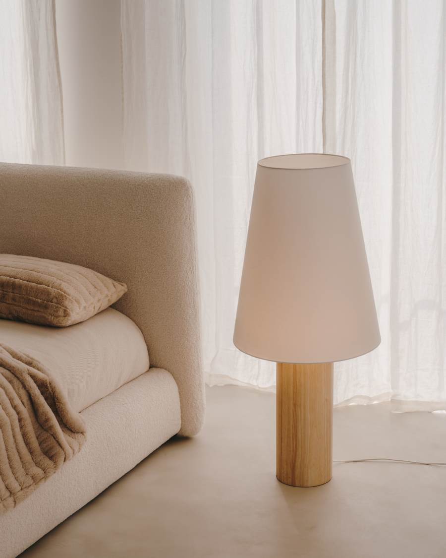 Stehlampe Japandi Massivholz Natur
