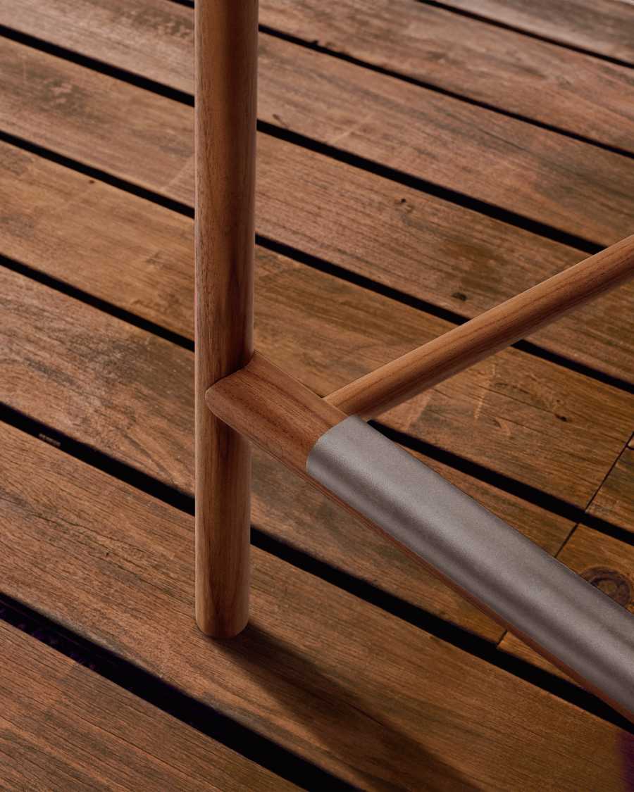 Hocker Japandi Teakholz Outdoor 65 cm