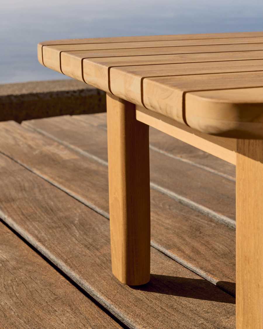 Beistelltisch Japandi Teakholz 70x70 cm