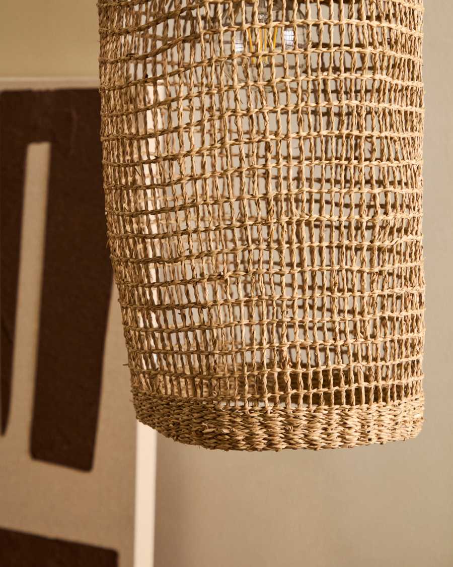 Deckenleuchte Lampenschirm Japandi Rattan Natur 27 cm