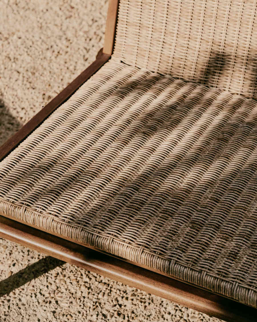 Sessel Japandi Teakholz Natur