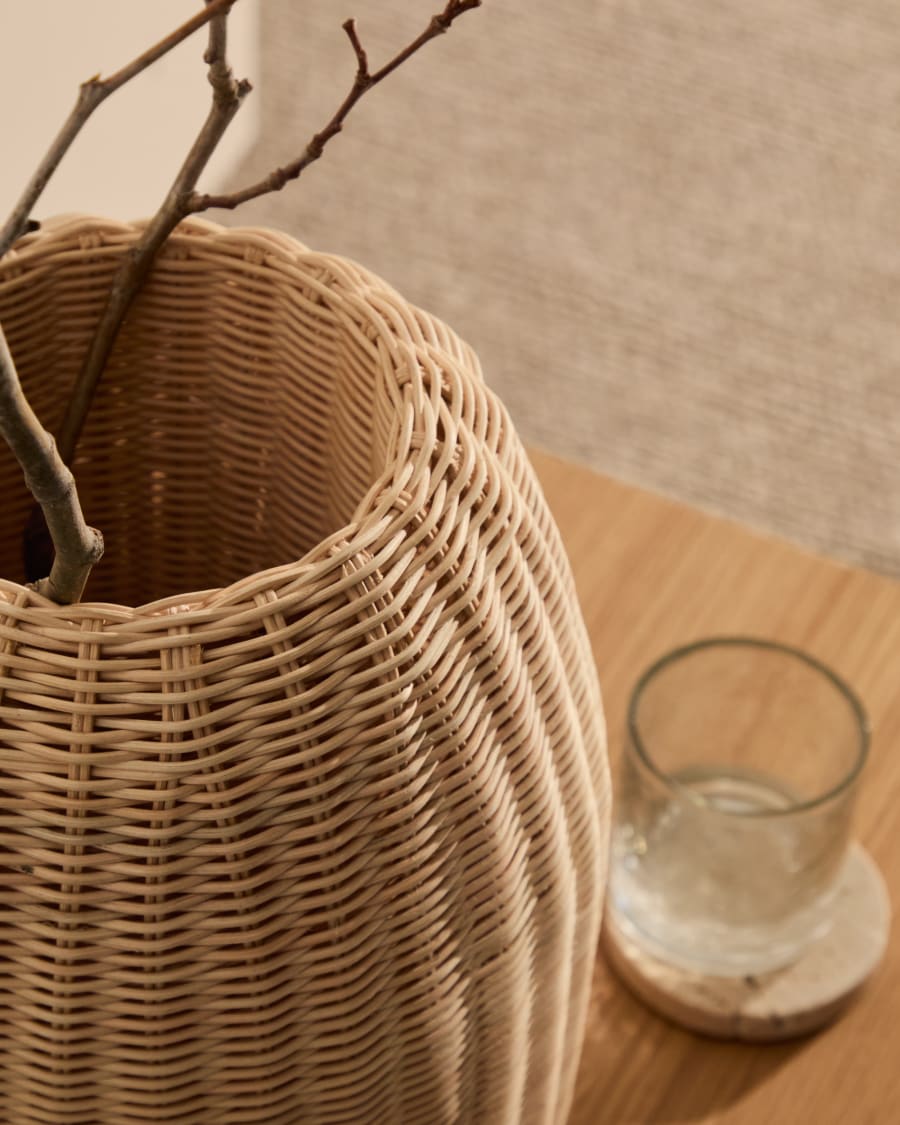 Rattan Japandi Vase