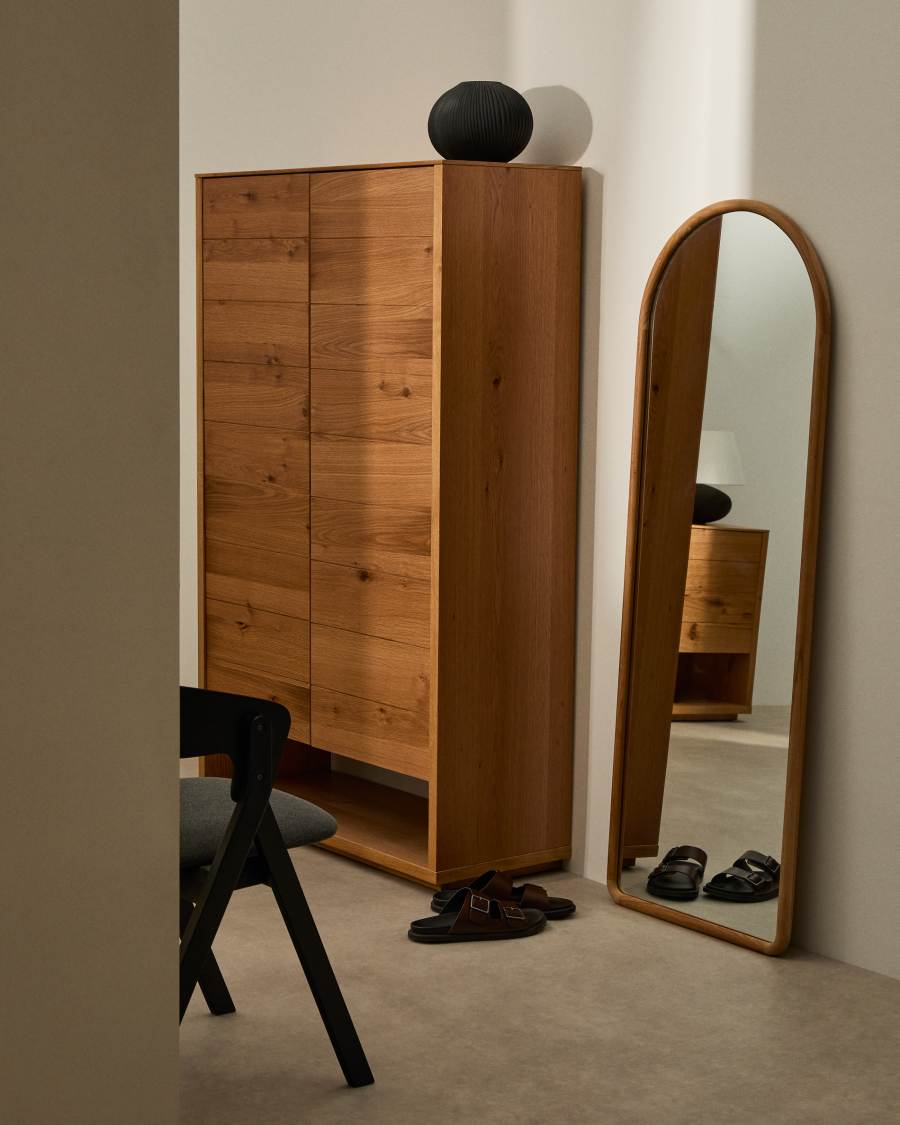 Spiegel Japandi Teakholz 55x155 cm