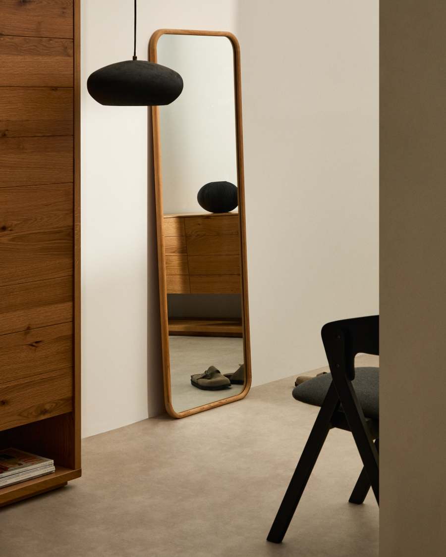 Spiegel Japandi Teakholz 54x154 cm