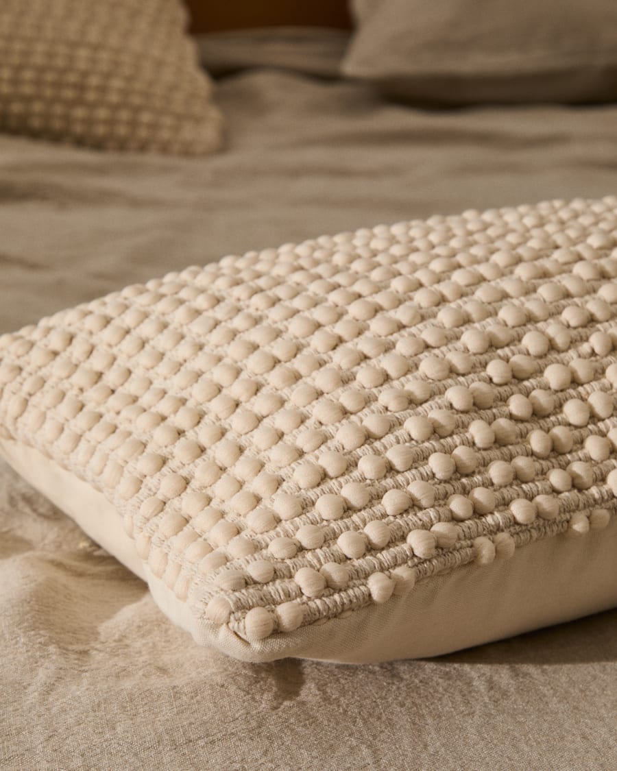 Japandi Kissenbezug Jacquard Felloptik