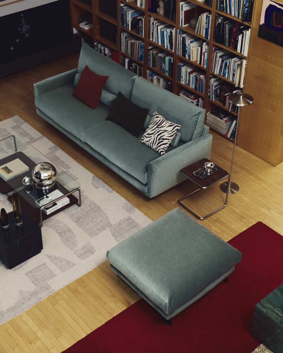 Teppich Japandi Wollmix Jacquard Grau 200x300 cm