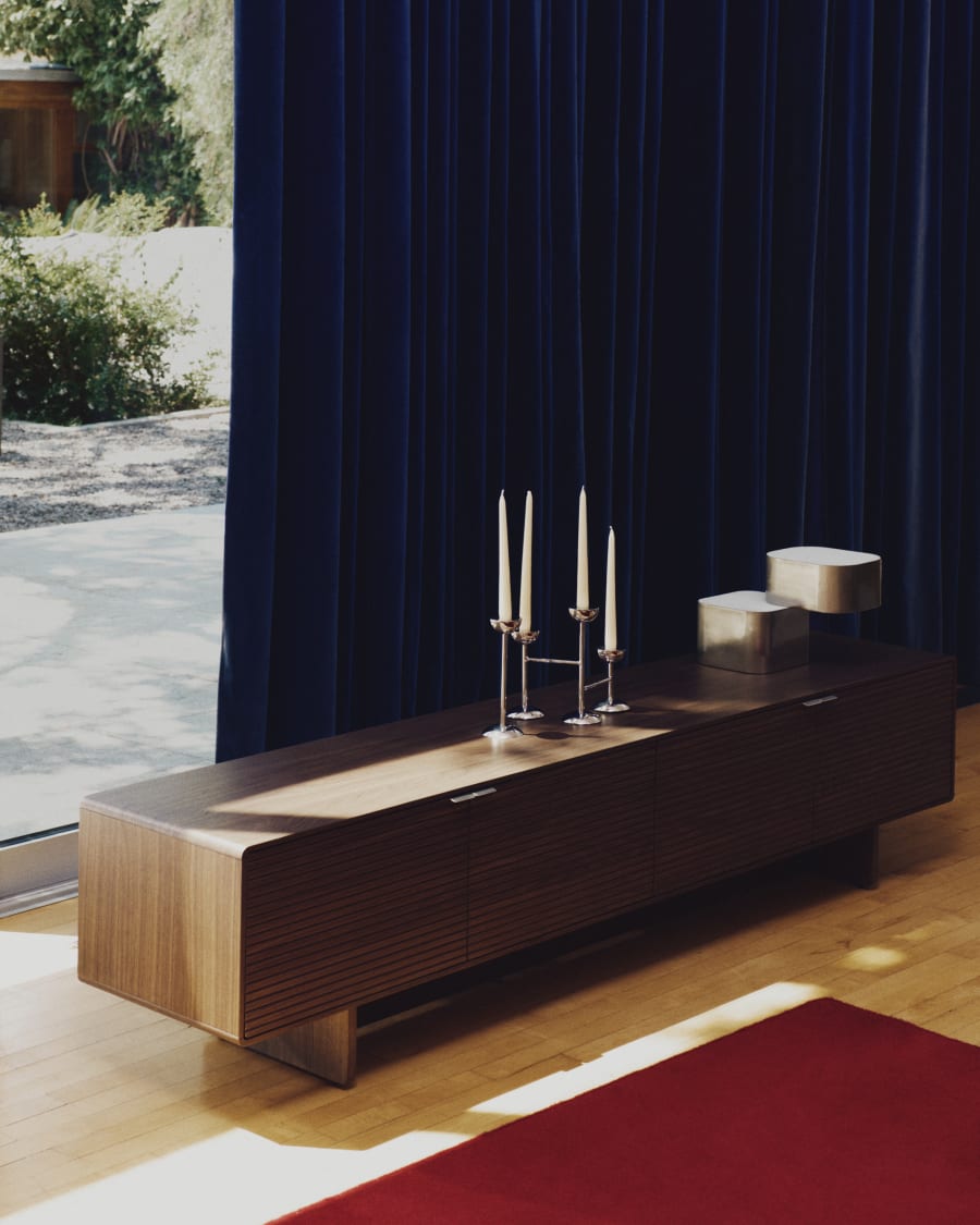 TV Lowboard Nussbaum Japandi