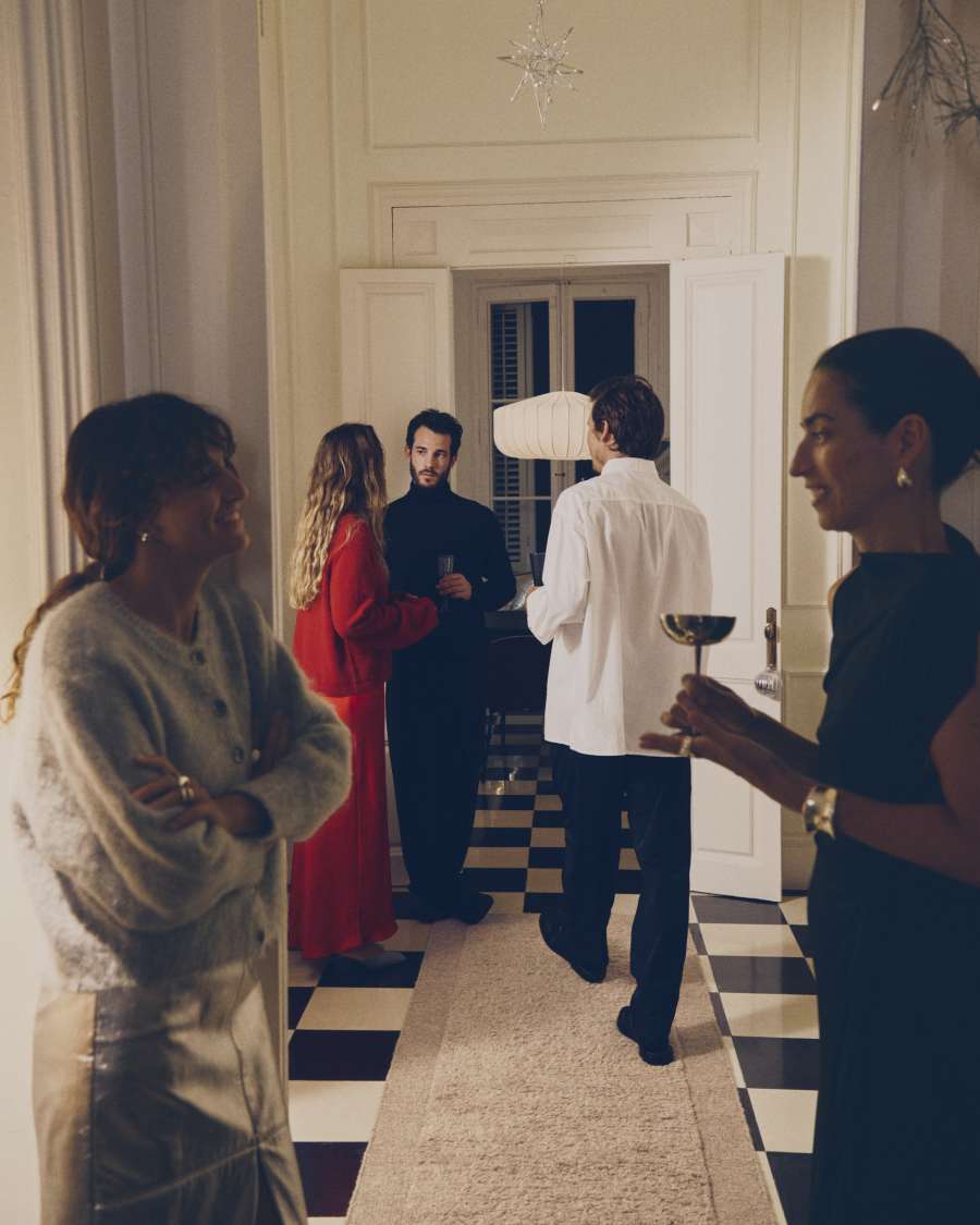 Beige Japandi Läuferteppich