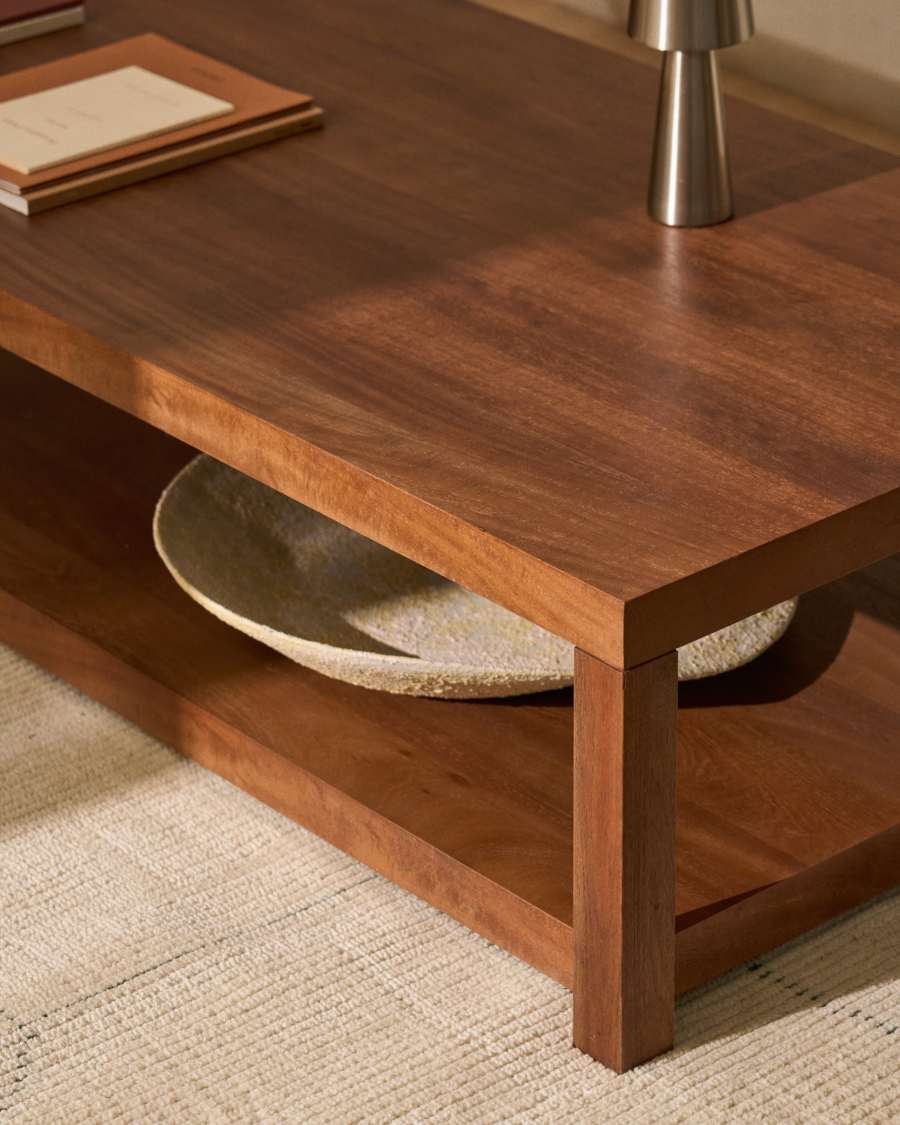 Couchtisch Japandi Akazienholz 150x70 cm