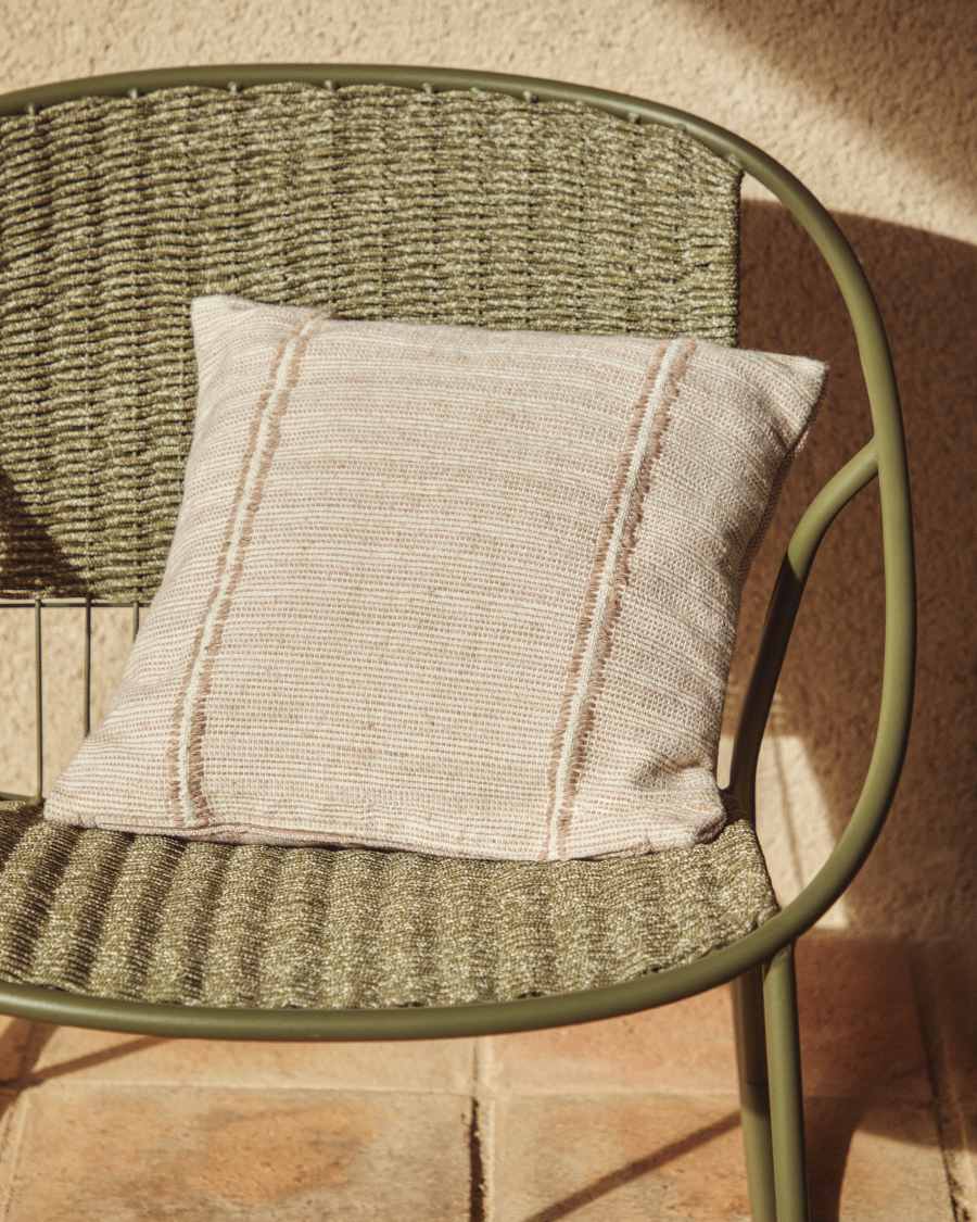 Japandi Kissenbezug aus PET Beige 45x45 cm