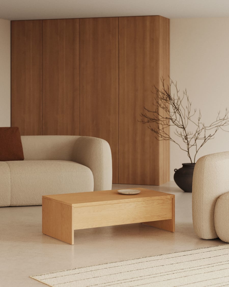 Japandi Ausziehbarer Couchtisch