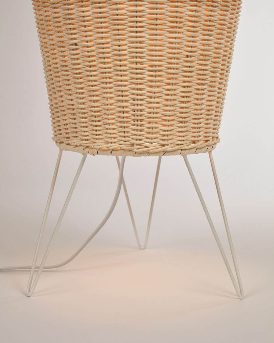 Stehlampe Japandi Rattan Natur