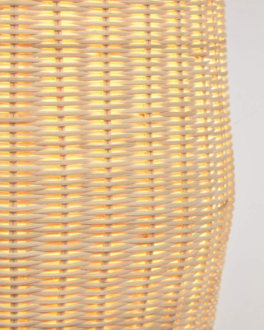 Stehlampe Japandi Rattan Natur